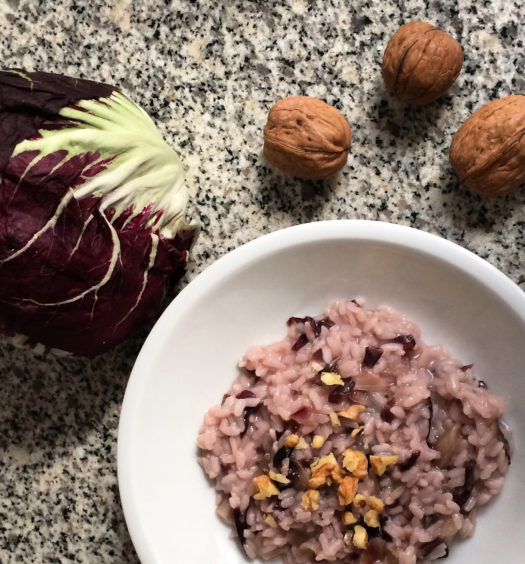 risotto con il radicchio