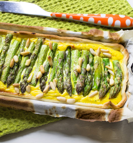 torta salata agli asparagi